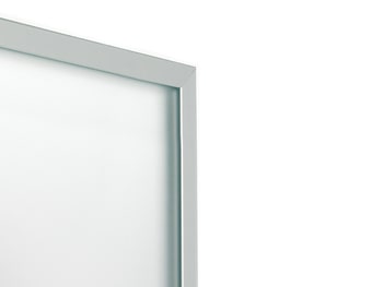 Profilo Plus 7 Emuca per anta in vetro spessore 4 mm, lunghezza 2,35 mt, finitura Anodizzato Opaco