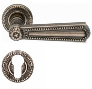 Valli & Valli serie H 123 Luigi XVI Maniglia per porta interna rosetta bocchetta foro per cilindro Oro naturale