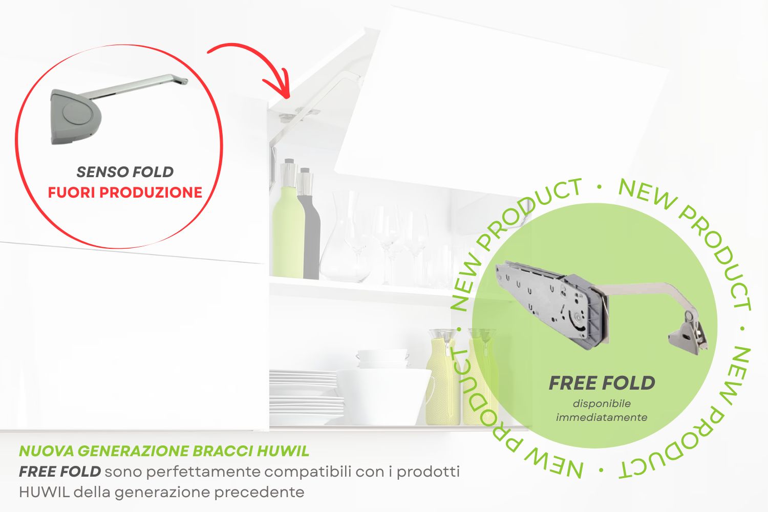 Braccio HUWIL SENSO FOLD-FREE FOLD