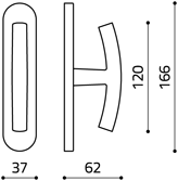 disegno tecnico tizianella f C112 cromo opaco
