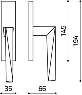 disegno tecnico olivari sky C214 cromo opaco