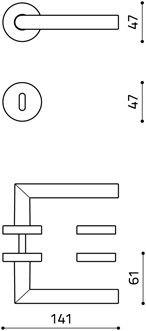 disegno tecnico olivari serenella M130RB8 superinox