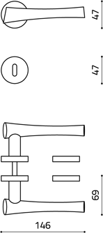 disegno tecnico olivari sibilla M154RB8 cromo lucido