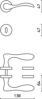 disegno tecnico olivari siena M169RB8 superoro lucido