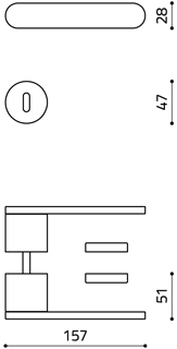 disegno tecnico olivari radial M235RB8 cromo opaco