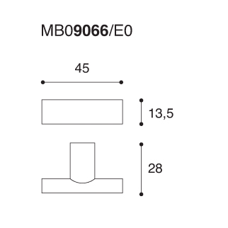 Pomolo per mobile moderno MB09066 Confalonieri