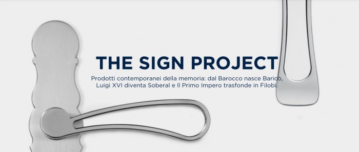 Sign Project maniglie per porte e finestre Enrico Cassina