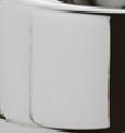Pomolo Olivari serie Planet mezzo pomolo senza fissaggio apertura destra, pomolo per porta, in Ottone Cromato.