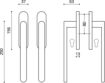 Scheda tecnica maniglione accoppiato serie Link