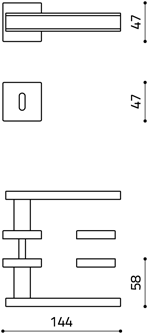 disegno tecnico edge olivari foro normale