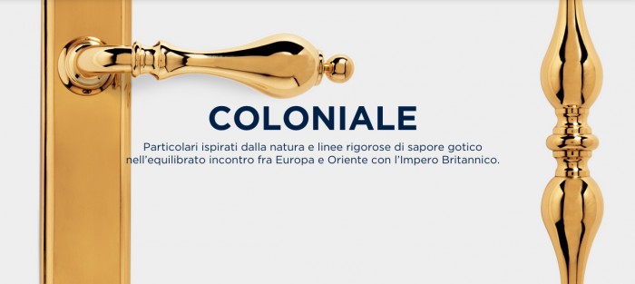 Maniglia per porta stile Coloniale Enrico Cassina