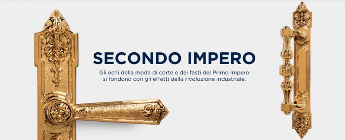 Maniglie in stile Secondo Impero design Enrico Cassina