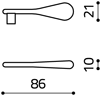 disegno tecnico chiave delphina olivari