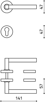 disegno tecnico time olivari M192RY8 cromo lucido opaco