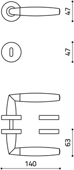 disegno tecnico sector olivari foro normale