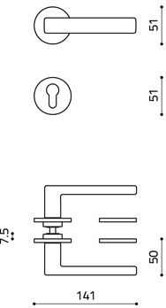 disegno tecnico planet bassa olivari M195RY8 cromo opaco