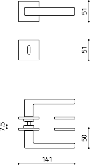 disegno tecnico planet q bassa olivari M203RB8 cromato opaco