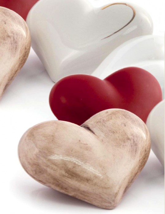 pomelli a forma di cuore per mobili