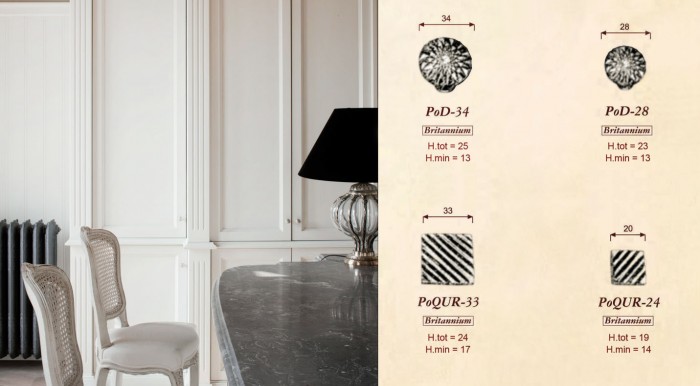 pomelli rigati in stile classico per ambienti moderni - Giara Art Design