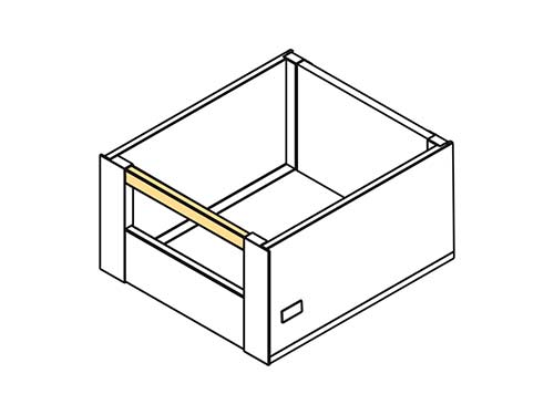 Astina frontale per cassetto interno Slim 