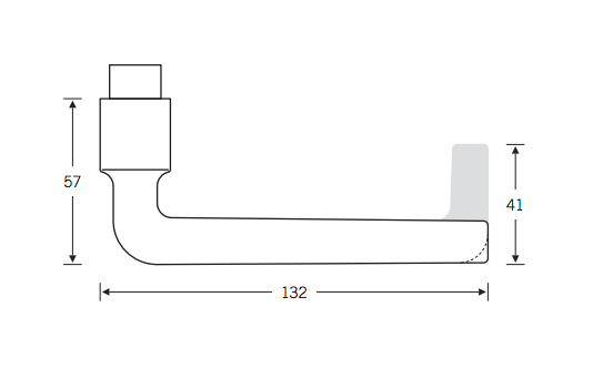 Maniglia per porta interna FSB serie 1004