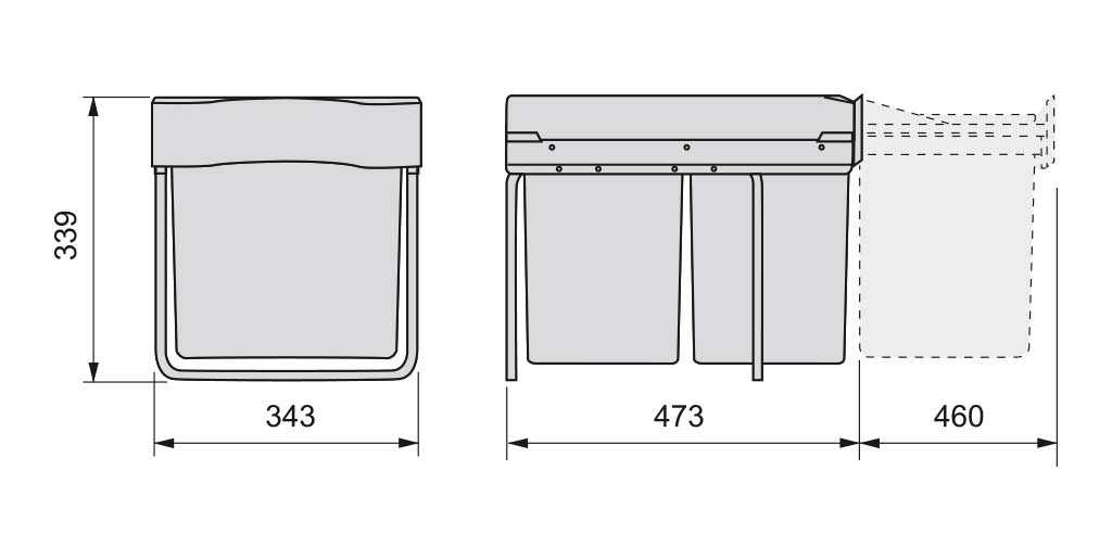 TONFEION Pattumiera automatica da 16 l, con sensore intelligente, pattumiera elettrica con coperchio, per ufficio, bagno, cucina, camera da letto (bianco